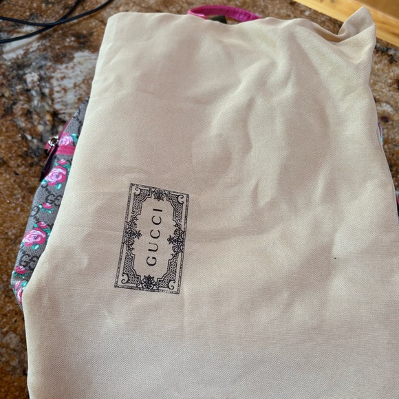 Floral GG monogram book bag - Picture 7 of 7